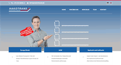 Desktop Screenshot of hakotrans.de