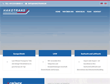 Tablet Screenshot of hakotrans.de